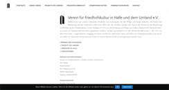 Desktop Screenshot of friedhofskultur-halle.de